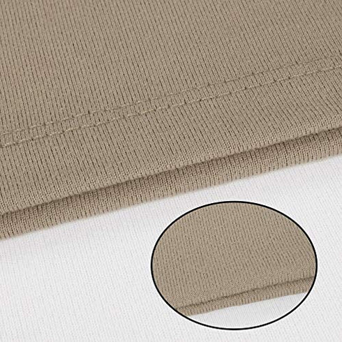 Stretch Pillowcases - Micro Jersey Knit & Ultra Soft, Standard Size - Set of 2 Pillow Cases, Taupe