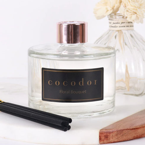 COCODOR White Flower Reed Diffuser/Lovely Peony/ 6.7oz(200ml) / 1 Pack/Reed Diffuser Set, Oil Diffuser & Reed Diffuser Sticks, Home Decor & Office