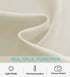 RYB HOME Blackout Curtain Tiers - Thermal Insulting Half Window Decor for Bedroom Bathroom Kitchen Kids Nursery Privacy Drapes, Beige, W 52 x L 36, 2 Panels