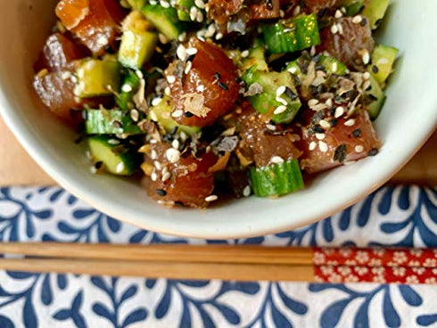 Ocean Balance Bonito Seaweed Seasoning w/ Dried, Tuna Flakes – Furikake Seasoning w/ Smoky Bonito Flakes + Maine Coast Seaweed – Great for Dashi, Tofu & Much More