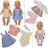 Windolls 10 Sets 14-16 Inch Baby Doll Clothes Dress Outfits Headbands Accessories fits New Born 43cm Baby Doll, 15 inch Baby Doll, 18 Inch Doll