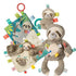 Taggies Soothing Sensory Stuffed Animal Security Blanket, Molasses Sloth, 13 x 13-Inches