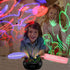 MINGKIDS Kids Night Light Dinosaur and Cars Projector 360 Degree Rotation - 4 LED Bulbs 9 Light Color Changing with USB Cable,Dinosaur Toys Gifts for Boys Girls