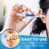 Healov Ear Wax Removal Tool with Spiral Twist Tip – Ear Wax Extraction Kit with Soft Stick Ear Cleaner Cleaning Aid, 16 Replacement Picker Heads – Auger Drill Extractor Earwax Remover Twister Wand