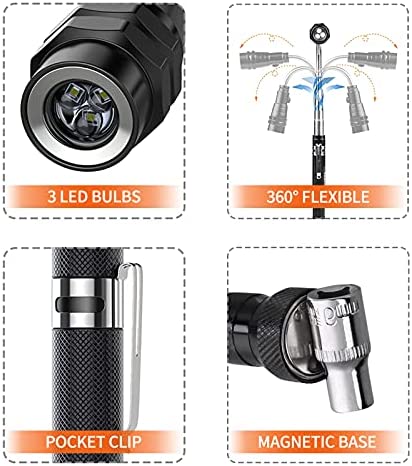 VEITORLD LED Telescoping Magnetic Pickup Tools, Gifts for Men Dad Husband Him From Daughter Son, Valentines Day, Unique Birthday Gift Ideas for Boyfriend Grandpa Women