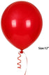 100Pack Red Balloons, 12inch Red Latex Balloons Premium Helium Quality Red Balloons for Party Supplies and Decorations(With Red Ribbon)€¦