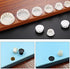 Murtenze 30 Pcs 13mm (1/2") White Hole Plugs, Plastic Flush Type Panel Plugs Fastener Cover, Round Plastic Snap in Locking Tubing Plug for Kitchen Cabinet Furniture