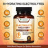 Electrolyte Hydration Tablets - Keto Friendly Zero Calorie Electrolytes Supplement for Rapid Rehydration & Recovery, Gluten-Free with Potassium and Magnesium for Sports and Exercise - 60 Capsules
