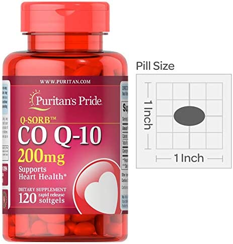 Q-Sorb CoQ10 200mg Supports Heart Health,120 Softgels by Puritan's Pride