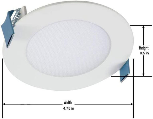 Halo HLBSL 4 in. Color Selectable New Construction or Remodel Canless Recessed Integrated LED Kit