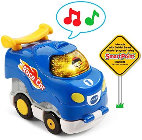 VTech Go! Go! Smart Wheels Press and Race Race Car , Blue