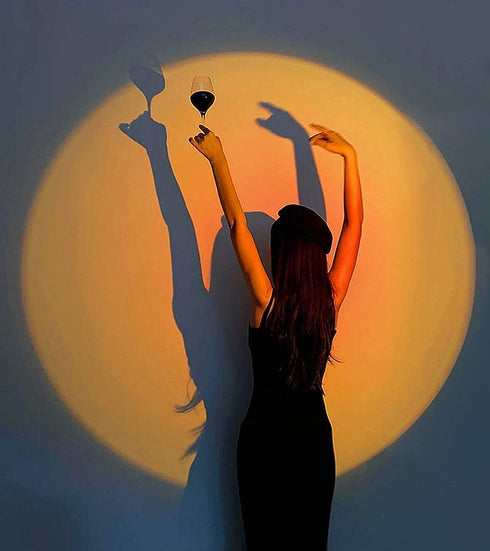 Sunset Projection Lamp Floor Lamp 5.2ft Living Rooms Bedrooms Background Wall Decoration Atmosphere lamp
