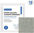DILUMAMED Silver Calcium Alginate Wound Dressing 4"x4"(Pack of 12), High Absorption Bandage Patch for Bed Sore, Pressure Sore, Leg Ulcer, Diabetic Foot Wound Care