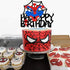 Glorymoment Cake Decor for Spiderman Happy Birthday Cake Topper for Boys Men Birthday Party, Glitter Happy Birthday Cake Topper for Spider-man Superhero Theme Birthday Party Decor (6.7’’ x5.51’’ )