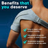 ZENKEYZ Copper Compression Recovery Shoulder Brace For Men & Women, Shoulder Immobilizer for Torn Rotator Cuff, Tendonitis, Dislocation, Pain, Shoulder Sleeve Support (Black, Small/Medium)