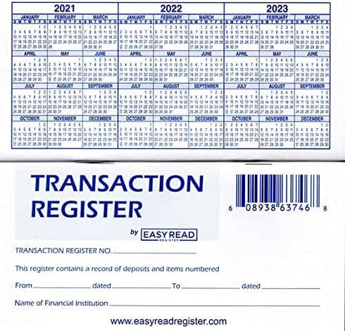 18 Pack Checkbook Registers for Personal Checkbook, Transaction Ledgers, 2022-2023-2024 Calendars