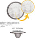 Hair Catcher Drain Cover, Sink Strainer, Small Drain Protector 3", Kitchen Drain Catcher, Shower Sink Drain Cover Mesh (Pack of 3)