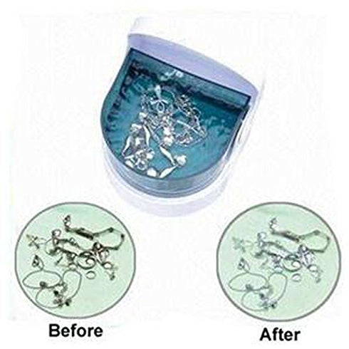 Sonic Cordless Denture Cleaner Portable Battery Operated Vibrating Jewelry Coins Cleaning Machine
