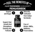 Organic Fenugreek Vegan Capsules. Hair Growth Vitamins Supplement for Women and Men for Hair Loss and Thinning. Hair Regrowth Natural Pills. Gluten Free Pure Extract Seed Powder Tablets