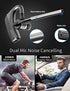 CONAMBO Bluetooth Headset V5.1, 16 Hrs HD Talktime CVC8.0 Dual Mic Noise Cancelling Hands Free Bluetooth Earpiece for Cell Phone iPhone Android Driving Business Office