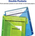 Avery 5-Tab Plastic Binder Dividers with Pockets, Insertable Multicolor Big Tabs, 1 Set (11906)