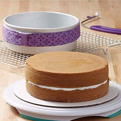 4-Piece Bake Even Strip,Cake Pan Strips,Super Absorbent Thick Cotton,Cake Strips for Baking