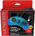 Retro-Bit Official Sega Genesis USB Controller 6-Button Arcade Pad for Sega Genesis Mini, PS3, PC, Mac, Steam, Switch - USB Port - (Clear Blue)
