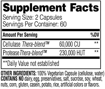 Enzymedica, Candidase, 120 Capsules, Enzyme Supplement to Support Balanced Yeast Levels and Digestive Health, Vegan, 60 Servings