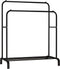 UDEAR Garment Rack Freestanding Hanger Double Pole Multi-Functional Bedroom Clothing Rack,Black