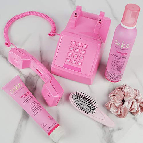 Cake Beauty Curl Friend Defining Curl Cream - Bounce Curly Hair Styling Product & Anti Frizz Control Heat Protectant for Hair Detangler – Cruelty Free & Vegan