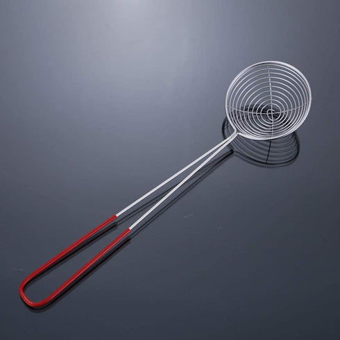 Hemoton 6Pcs Skimmer Slotted Spoon Boba Pearl Scoop Strainers Colander Stainless Steel Slotted Spoon Kitchen Strainer Ladle for Kitchen Frying Food Pasta Spaghetti Noodle