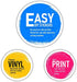 JETCITY Premium Printable Vinyl Sticker Paper | Inkjet & Laser Printers | Waterproof | Cricut Compatible | Glossy - Pack of 15 Sheets