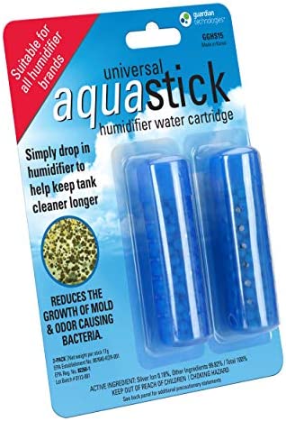 Guardian Technologies PureGuardian GGHS152PK Aquastick Antimicrobial Treatment, Pure Guardian Humidifiers, Fits All Brands, Reduces Mold & Odors, Ultrasonic & Evaporative, Two 2-Packs, 2 pack, 2 Ounce