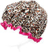 allydrew Reusable Women's Waterproof Shower Caps for Long Hair, Leopard