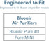 Replacement for Blueair Blue Pure 411 Particle and Carbon Filter