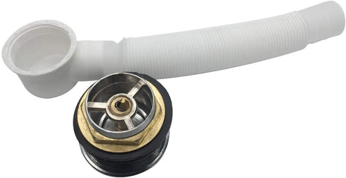 ZLYY Tip Toe Style Bathtub Drain Stopper with A Flexible Water Pipe