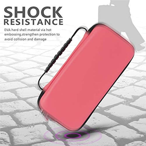 Carrying Case Plus TPU Case Cover and Screen Protector Compatible with Nintendo Switch Lite, 4 in 1 Accessories Kit, Portable Carrier Travel Bag Case Comes with 8 Game Card Slots for Switch Lite 2019