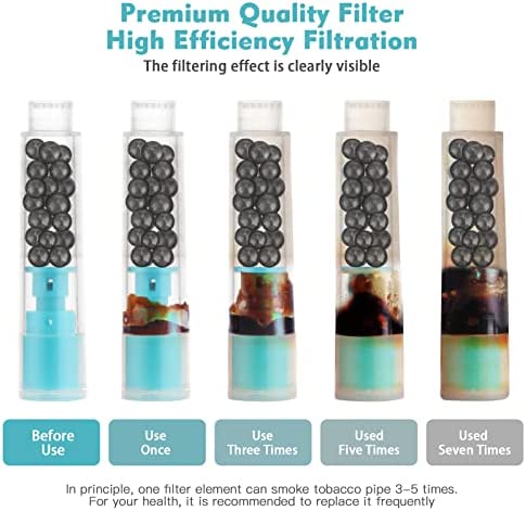 Scotte Pipe Filters Nanocrystalline 9mm Pipe Filter Newest 100 pcs Professional Filter Element for Smoking Pipe