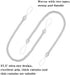 BEL AVENIR Curtain Ropes Tiebacks Tie-Backs, Curtain Handmade Holdbacks with 2 Metal Screw Hooks - White 2 Pack