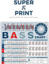 TiMitA Bass Note Chart of Scale Chords | Bass Reference Poster for Beginners and Teachers, A Perfect Bass Scale Poster of Acoustic Electric Bass • 2022 Version