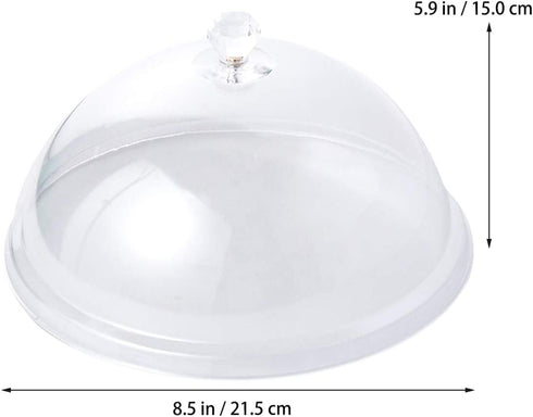 BESTONZON Food Cover Dome Food Screen Protector Fly Cake Cover for Home Restaurant Use (8.5x 5.9 Inch)