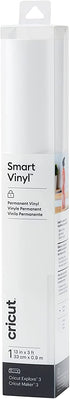 Cricut Smart Permanent Vinyl (13in x 3ft, White) for Cricut Explore 3 and Maker 3, Create DIY Projects, Decals, Stickers & More, All-Weather & Fade-Proof, Ideal for Outdoor Use