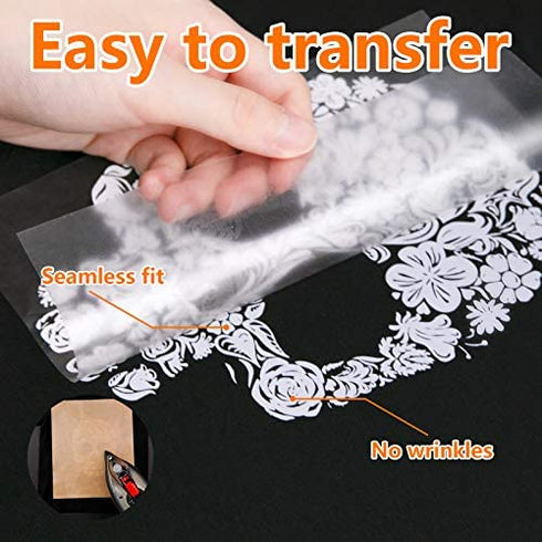 HTVRONT Reflective Heat Transfer Vinyl HTV Roll: 12"x10' Silver Iron On Vinyl Roll for T-Shirt (Light Grey)