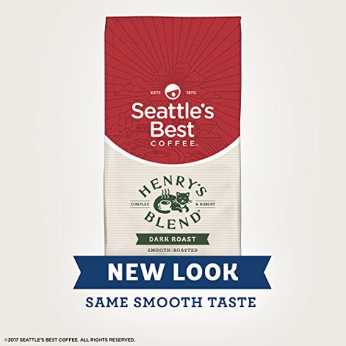 Seattle's Best Coffee Henry's Blend Dark Roast Ground Coffee, 12 Ounce (Pack of 1)