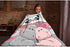 Nagasena Hippos with Umbrellas Fluffy Blanket Warm Bed Throws for Sofa and Pet,Ultra Luxurious Warm and Cozy for All Seasons 40"X30" XSmall for Pets/Toddler