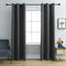 ASODRILL Blackout Curtains & Drapes Thermal Insulated with Grommet Darkening Window Curtains for Bedroom/ Living Room (Grey, 42''X 84'', 2 Panels)