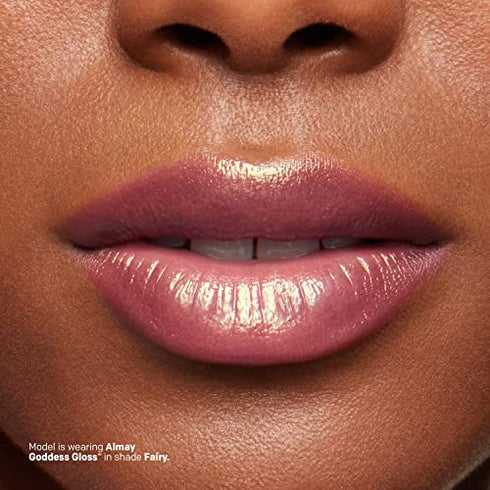 Lip Gloss by Almay, Non-Sticky Lip Makeup, Holographic Glitter Finish, Hypoallergenic, 200 Angelic, 0.9 Oz