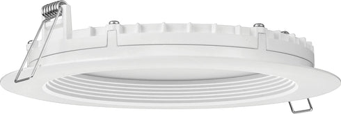 Juno WF6 REG SWW5 90CRI MW M6 Round Baffle LED Downlight, 120 Volts, 2700K/3000K/3500K/4000K/5000K, Triac Dimming, 6-Inch Regressed Lens, Matte White
