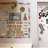 58 Pieces Happy Birthday Decorations for Classroom Mini Bulletin Board Set for Students, Birthday Banner Poster Accents for School Kids