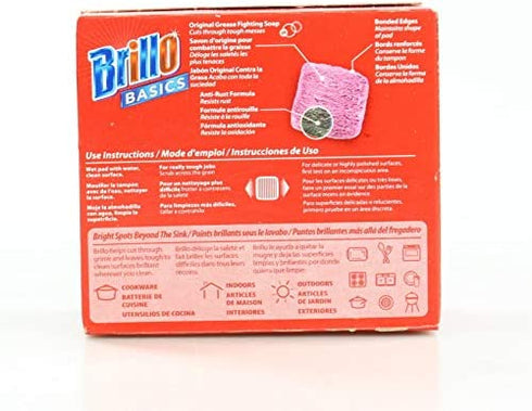 Brillo Basics Steel Wool Scrub Pads, 8-ct. Box